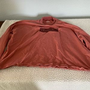 Hollister long sleeve crop tee size small